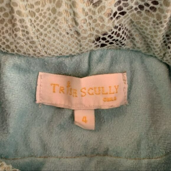 Trish Scully Girls Size 4 Mini Skirt Metallic snake skin print ruffle skirt - Picture 3 of 5